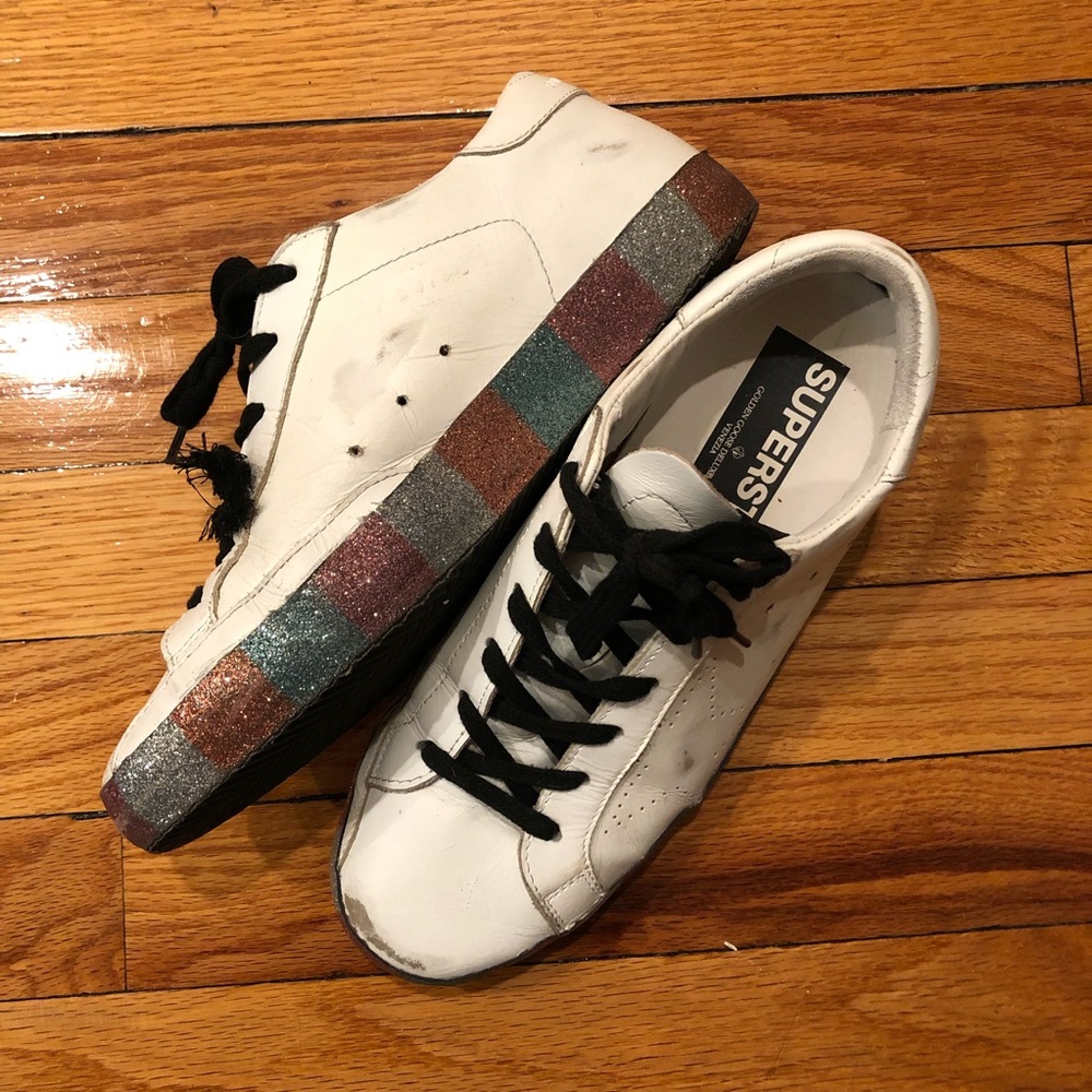 Rainbow Sole Golden Goose Sneaker